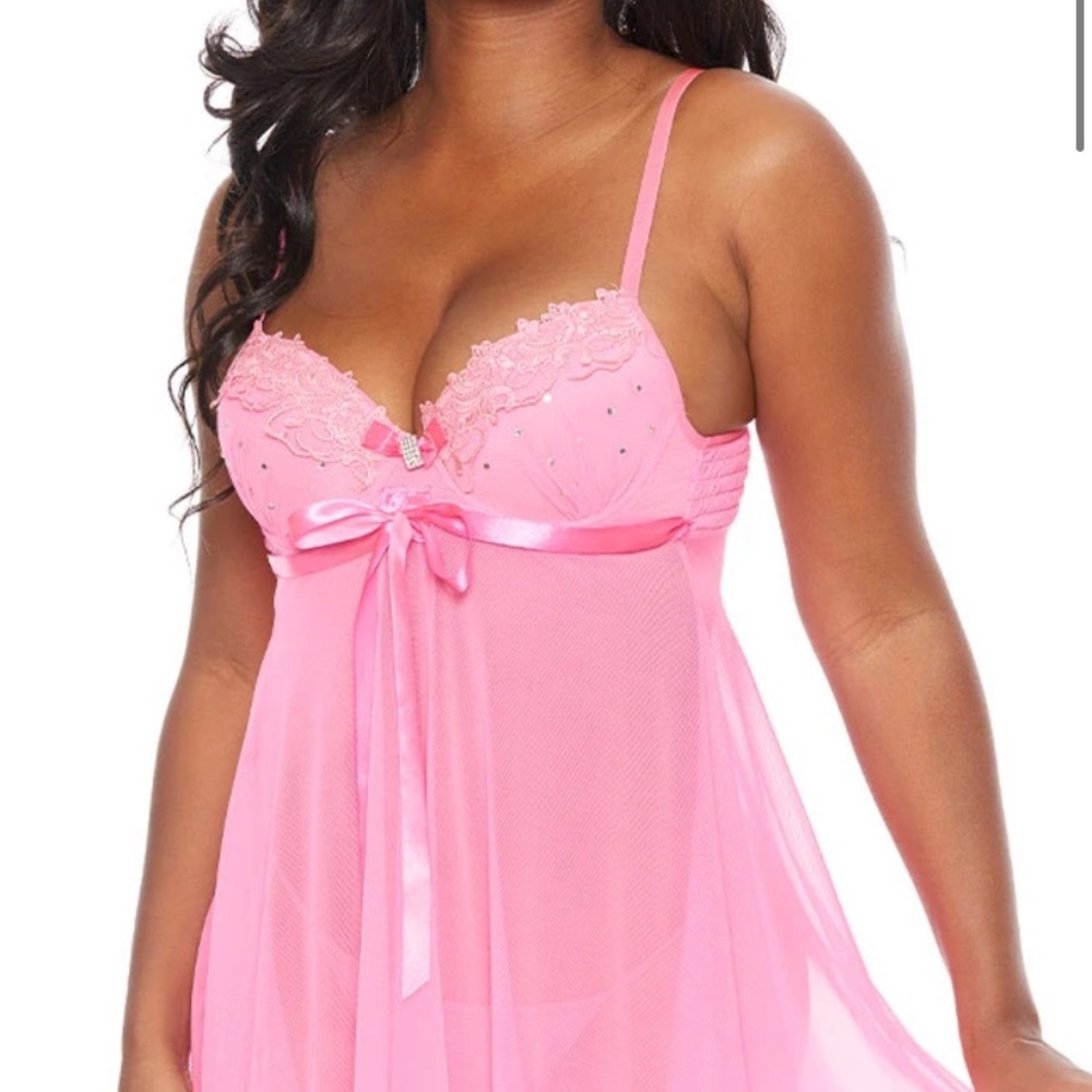 Hot Pink babydoll